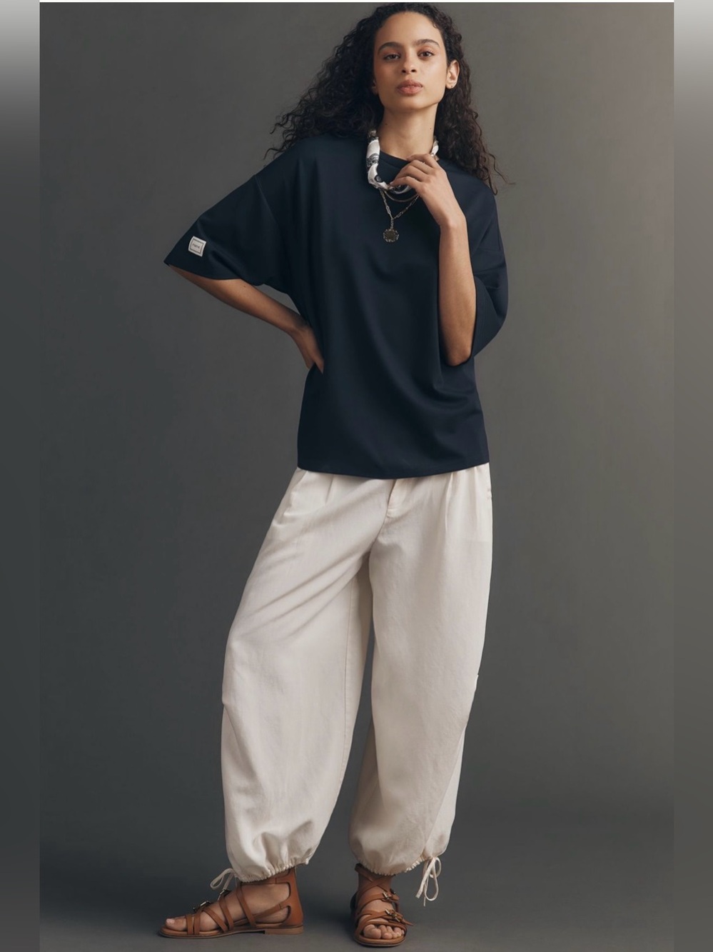 Anthropologie Maeve Structured Boyfriend Tee - Picture 4 of 12